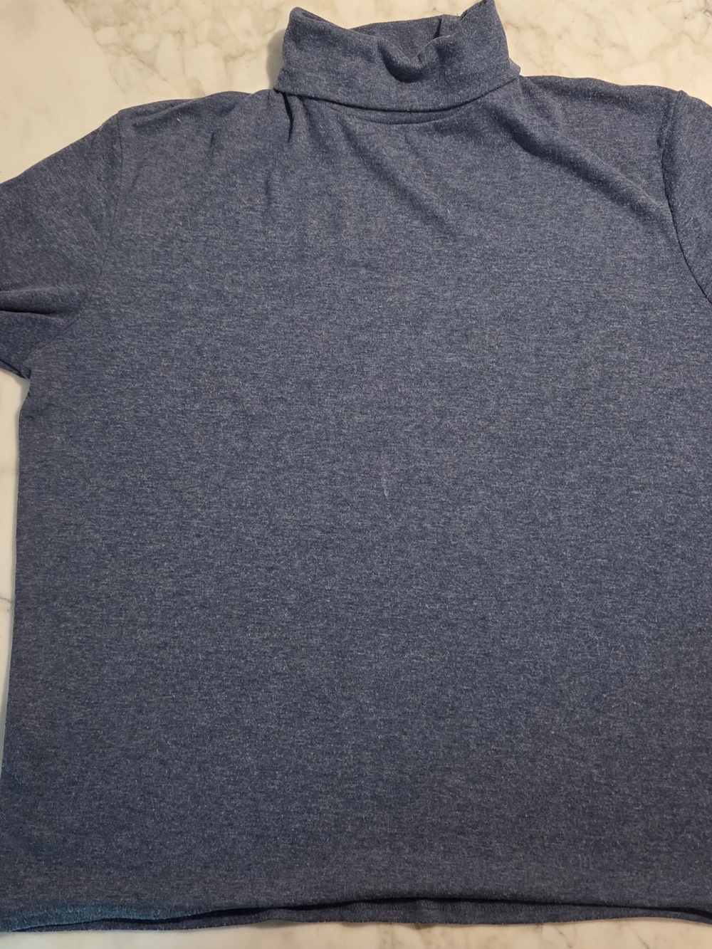 Men's Blue Turtleneck Shirt - Classic Comfort